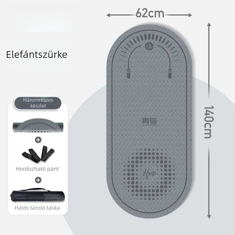 Női jóga matrac – vastagabb és szélesebb, csúszásmentes, edzésre és táncra, hangszigetelés és ütéscsillapítás, otthoni használatra.