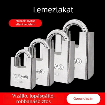 40 mm-es lakat alumíniumötvözetből, vágás elleni és lopás elleni védelemmel, modern minimalist dizájn