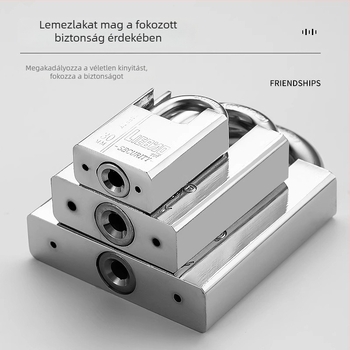 40 mm-es lakat alumíniumötvözetből, vágás elleni és lopás elleni védelemmel, modern minimalist dizájn