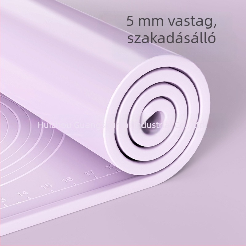 Antibakteriális, vastag szilikon gyúrólap, élelmiszer-minőségű, tészta gyúrásához és nyújtásához a konyhában