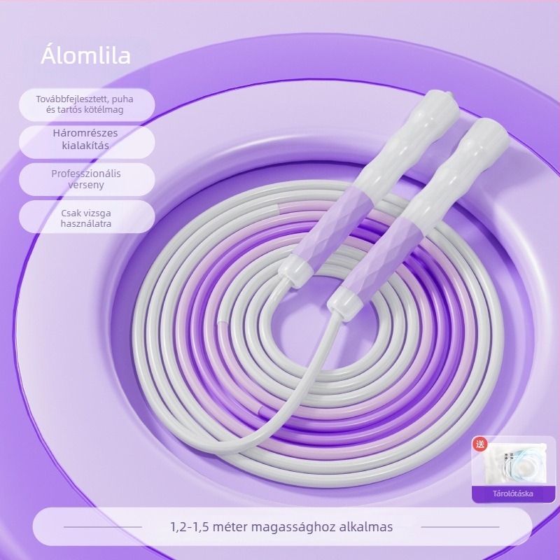 Professzionális stílusú ugrókötél általános- és középiskolások számára, testnevelési vizsgákhoz, állítható és csomómentes
