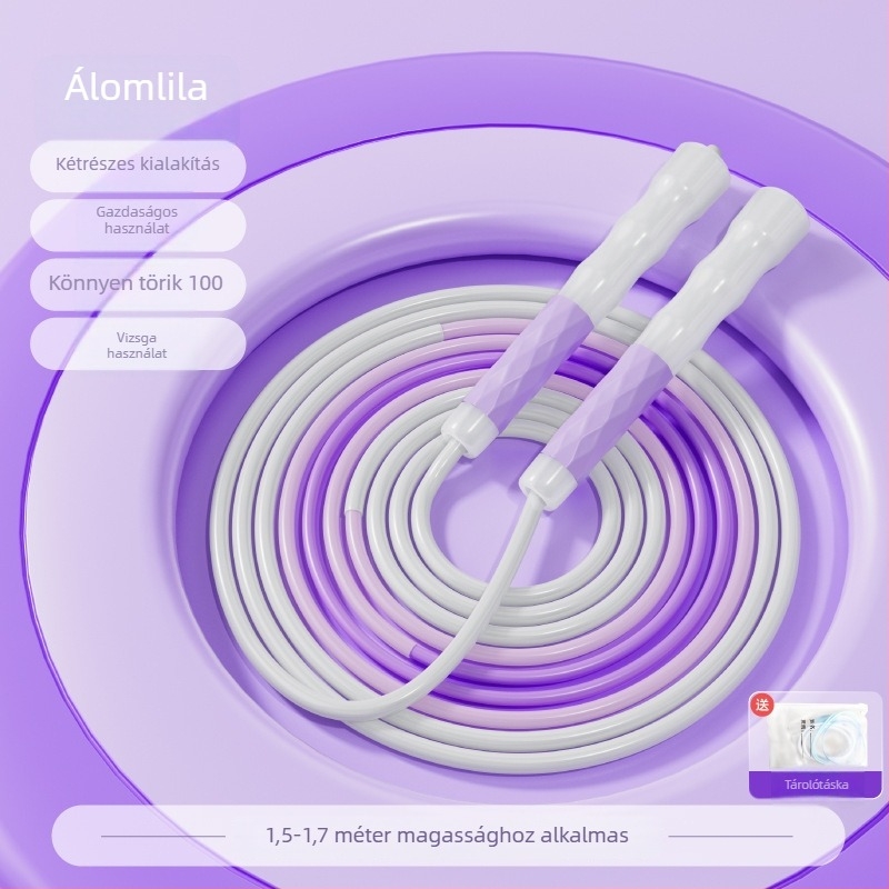 Professzionális stílusú ugrókötél általános- és középiskolások számára, testnevelési vizsgákhoz, állítható és csomómentes
