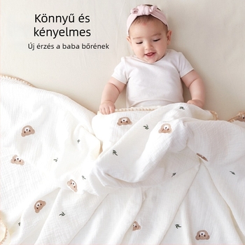 Baba plüss takaró nyugtató, négy évszakos, 100% pamut