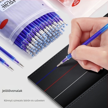 Magas hőmérsékletű eltűnő toll ruházat és bőr jelöléséhez, vonalvastagság 1,0 mm, utántöltő
