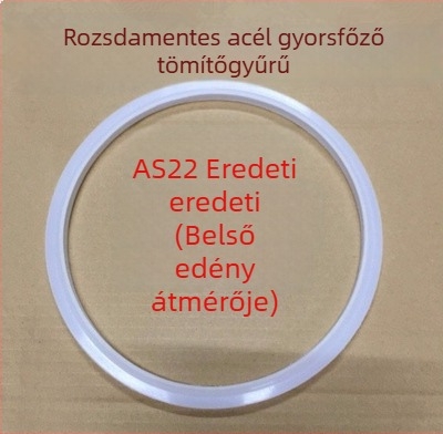 WBZ7 Alumínium ötvözetű nyomástartó edény tömítőgyűrű és fedőgumi készlet — szilikon gyűrű, bőrszegély, méret 16–36 cm