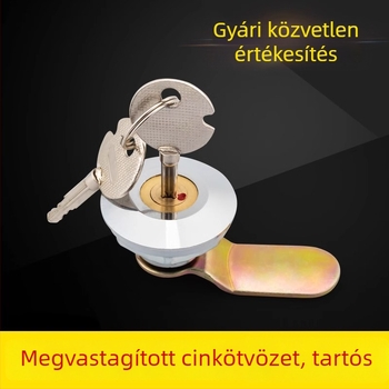Rézmagvú keresztes zár vízálló fedéllel – alkalmas elosztó- és mérődobozokhoz, zár nyelv-horgos mechanizmussal töltőállomásokhoz