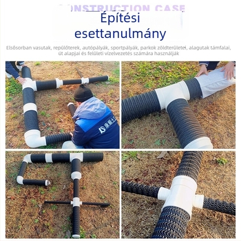Yashan hálós mintázatú szűrődréncső kerthez és közműves vízellátási projektekhez, HDPE merev dréncső