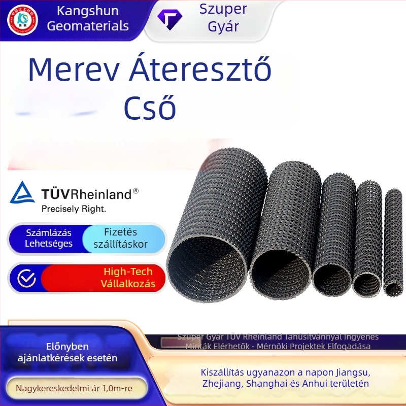 Yashan hálós mintázatú szűrődréncső kerthez és közműves vízellátási projektekhez, HDPE merev dréncső