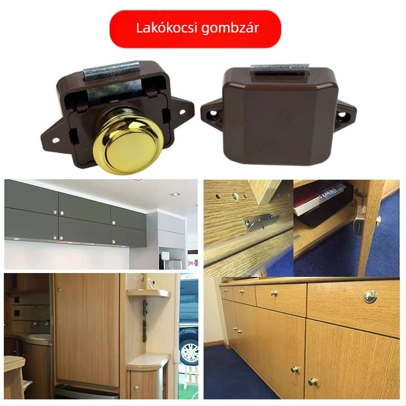 RV fiók zár rejtett kulcs nélküli zár, tengeri használatra, gyermekbiztonság