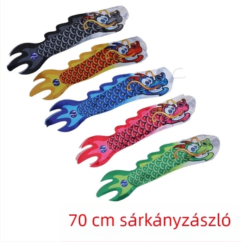 1 m hosszú kínai sárkányzászló idegenvezetőknek és fesztiválokra – kreatív sárkányzászló