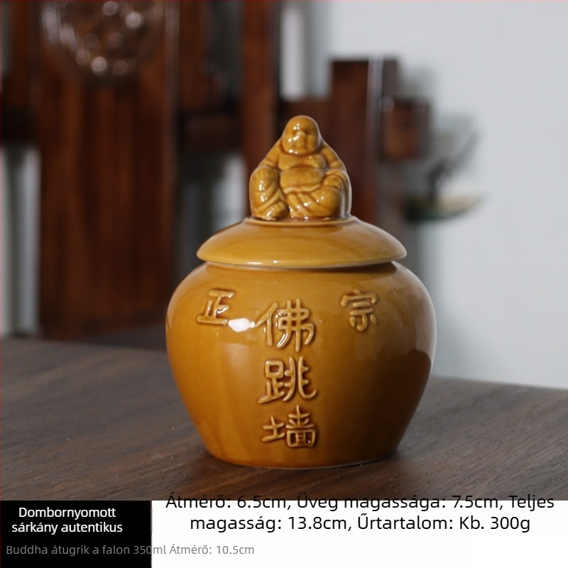 Kerámia főzőedény Buddha-fej fedővel, vízfürdőben történő pároláshoz, háztartási használatra