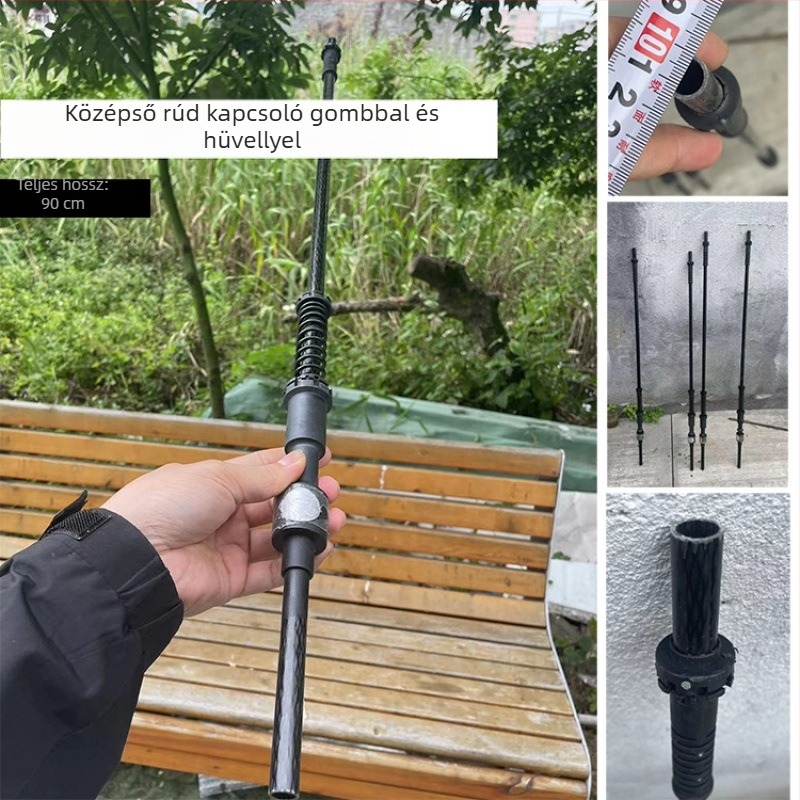 8 küllős hosszúkarú esernyő tartozékok napernyőhöz és golf esernyőhöz, egyenes fogantyú, üvegszálas bordák