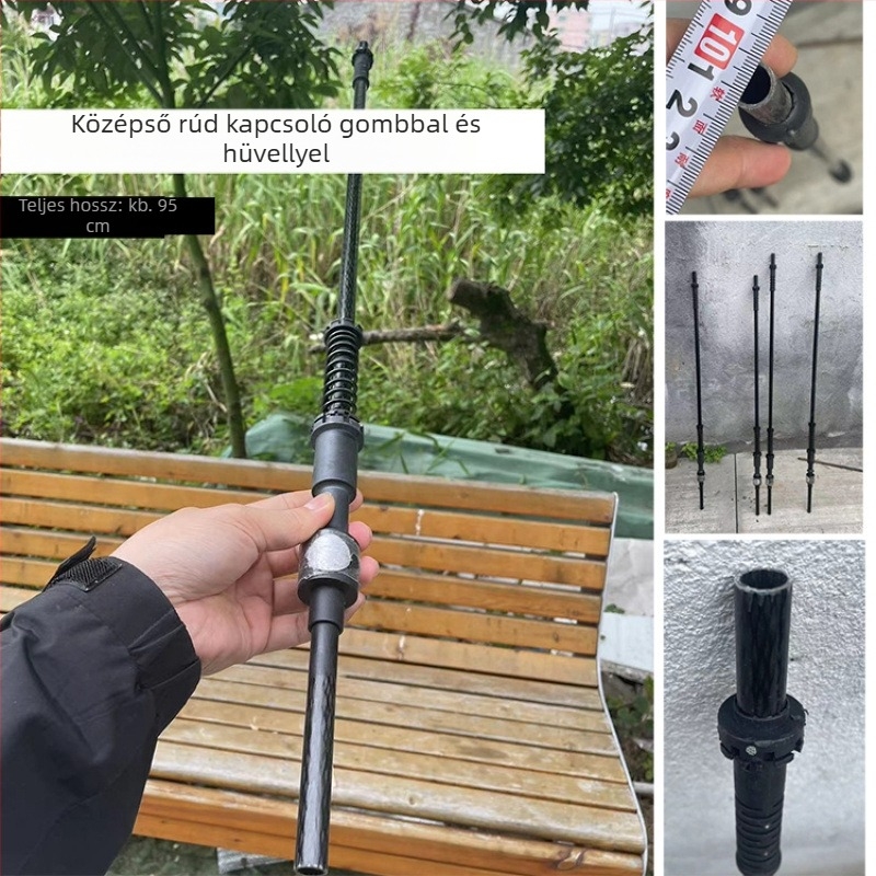 8 küllős hosszúkarú esernyő tartozékok napernyőhöz és golf esernyőhöz, egyenes fogantyú, üvegszálas bordák
