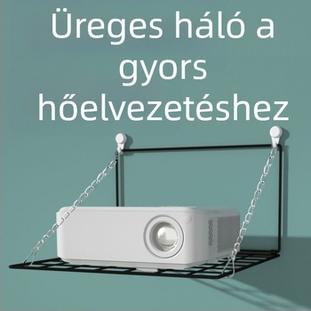 Fali projektor konzol fúrás nélkül, állítható polccal, hálószobai projektorhoz