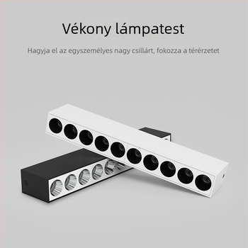 Felszínre szerelt LED spotlámpa – lineáris falikar a nappaliba