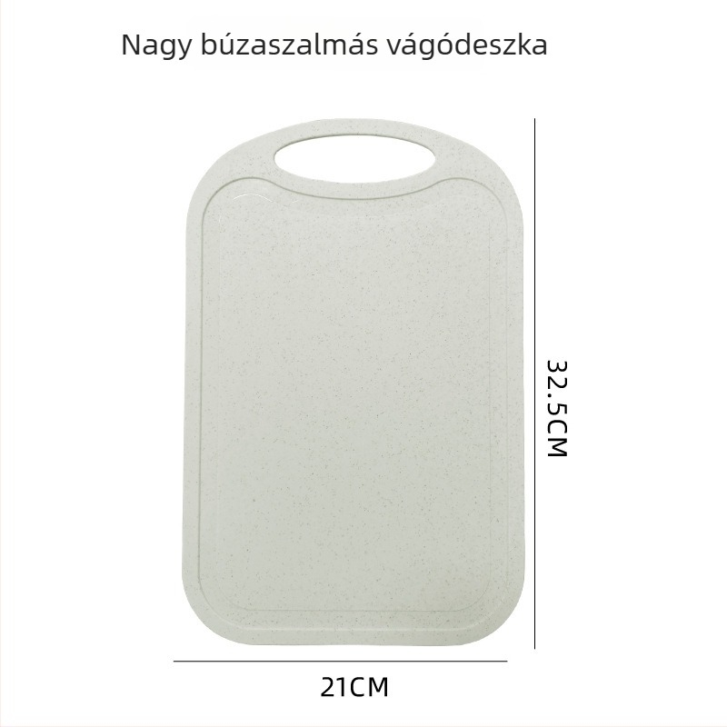 PP műanyag vágódeszka, kétoldalas konyhai vágódeszka gyümölcsökhöz és zöldségekhez, csúszásmentes, gyerekeknek és diákoknak
