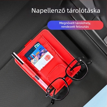 Autó napellenzőtároló klip — szemüvegtartó, kártya és dokumentumtartó