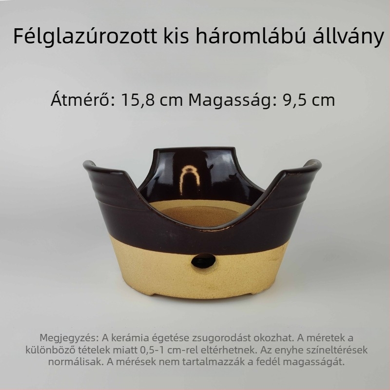 Kerámiás szilárd alkohollal működő főzőtűzhely kis forróedénnyel – száraz edényekhez, pörkölt és rizses ételekhez