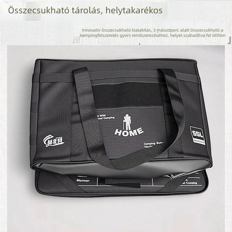 55L külső taktikai tároló készlet edényekkel és főzőeszközökkel, gáztartály tároló, kempingezésre és piknikre