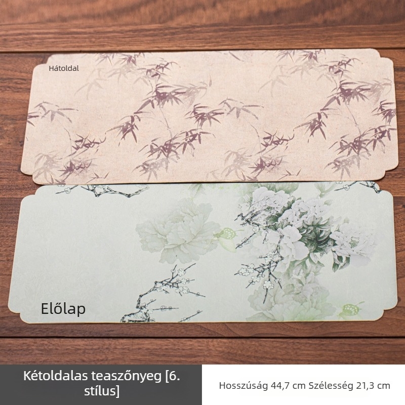 Új kínai Zen-stílusú teázasztal alátét brokátból, vízálló és hőálló, nedvszívó és szigetelő