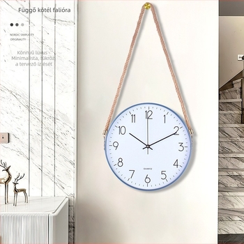 Nordic falióra kötélpánttal, modern minimalista dekor a nappaliba és a hálószobába, LED kijelző