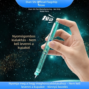 Touchstone toló toll Space-Time Capsule, nem hőhatású törölhető tinta, cserélhető tintapatron, EF hegye