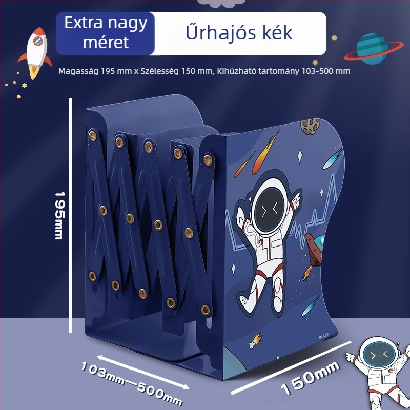Kapibala Állítható asztali könyvállvány diákok számára, nagy összecsukható fémtartó