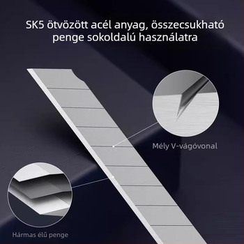 Művészeti kés ezüst pengével, kis méret, éles diák kés rajzhoz és művészethez, kézzel készített dobozvágó