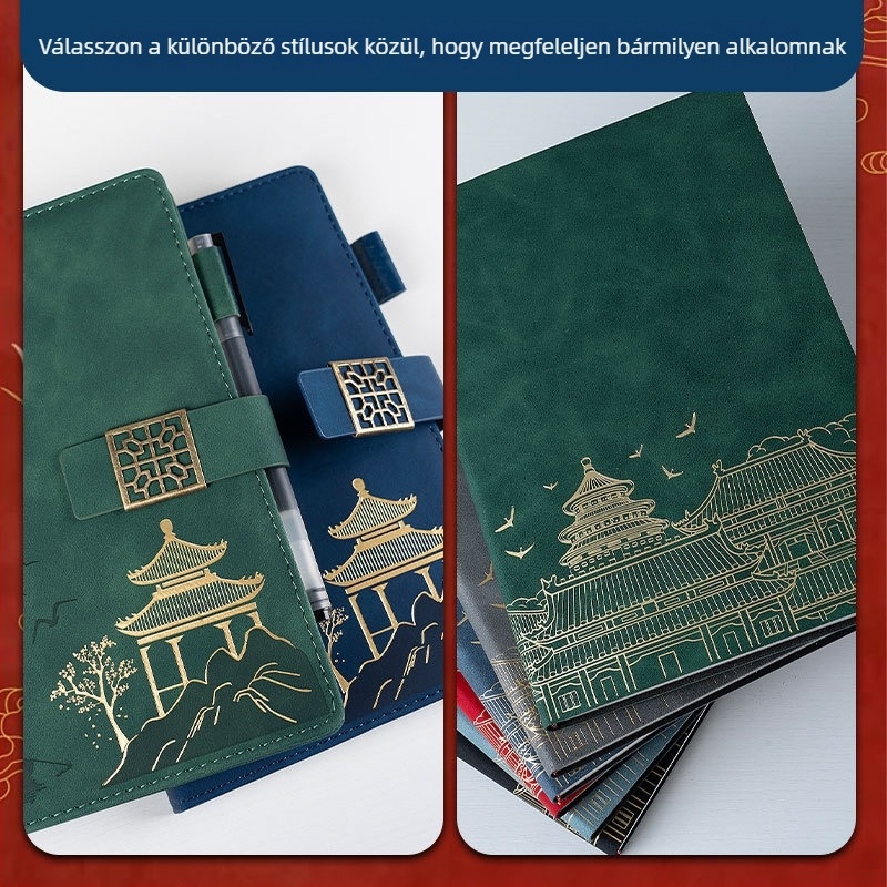 A5-ös üzleti notesz ajándékdobozzal és testreszabható logóval – iroda és meeting jegyzetek