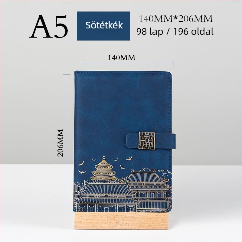A5-ös üzleti notesz ajándékdobozzal és testreszabható logóval – iroda és meeting jegyzetek
