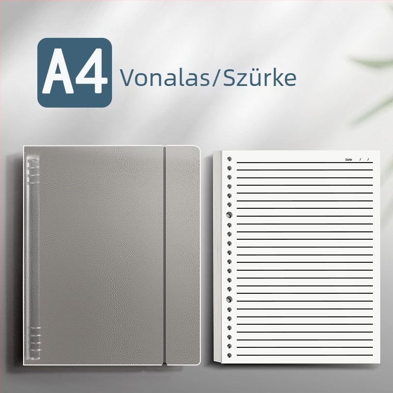 Oldható kötésű jegyzetfüzet, PP fedél, B5-ös vízszintes vonalas, A5 méret, több méretben