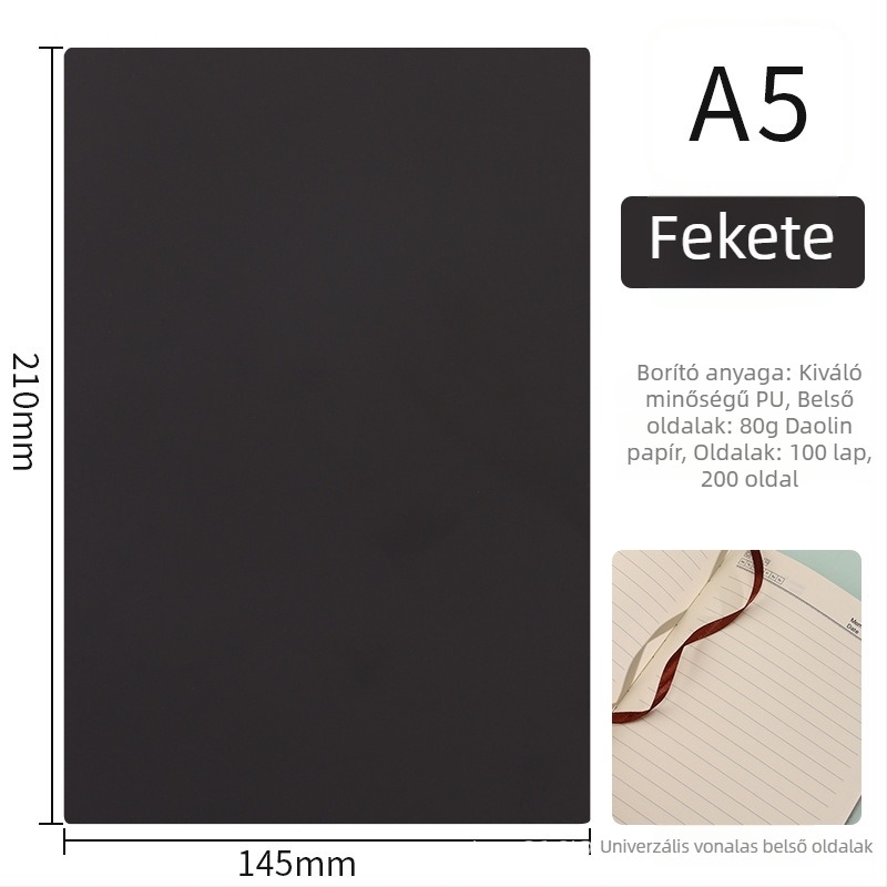 Személyre szabott A5-ös notesz logóval – értekezlet-jegyzetek, B5 napló, vastagított üzleti irodai notesz