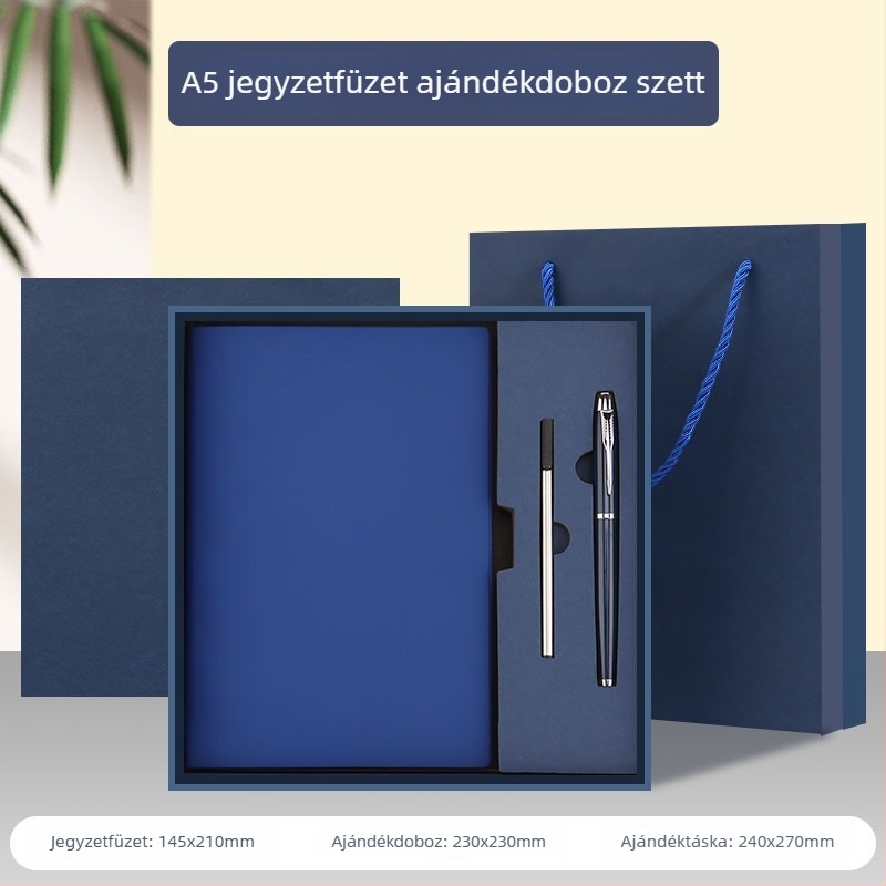 Személyre szabott A5-ös notesz logóval – értekezlet-jegyzetek, B5 napló, vastagított üzleti irodai notesz