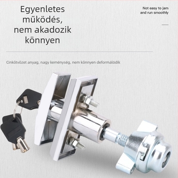 T típusú tokzár automata- és szekrényekhez – lopás elleni, tokzár, cink ötvözet
