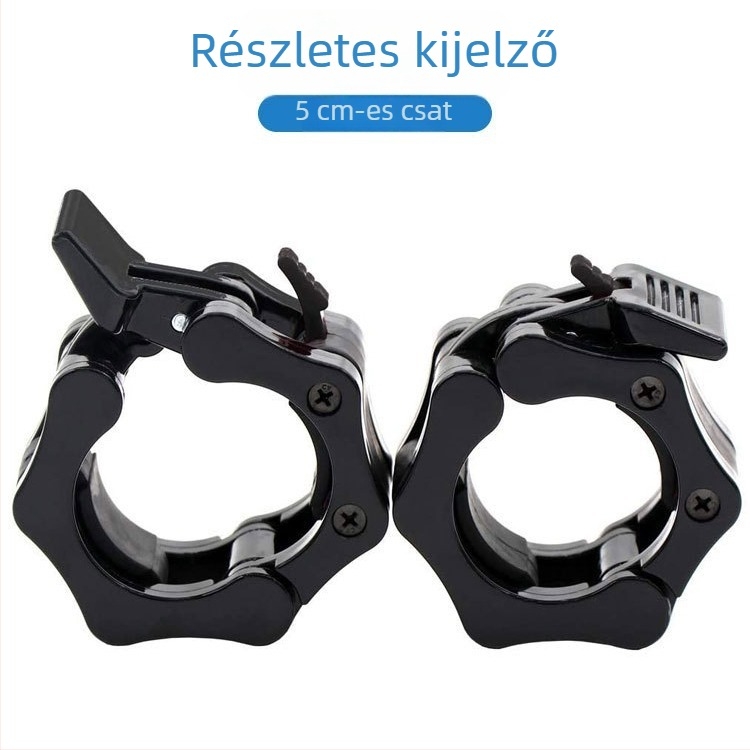 Olimpiai rúd súlylemezhez gyorskioldó rögzítő klipsz