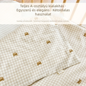 Újszülött baba 100% pamut paplanhuzat, 1,5 m, egész szezonos használatra