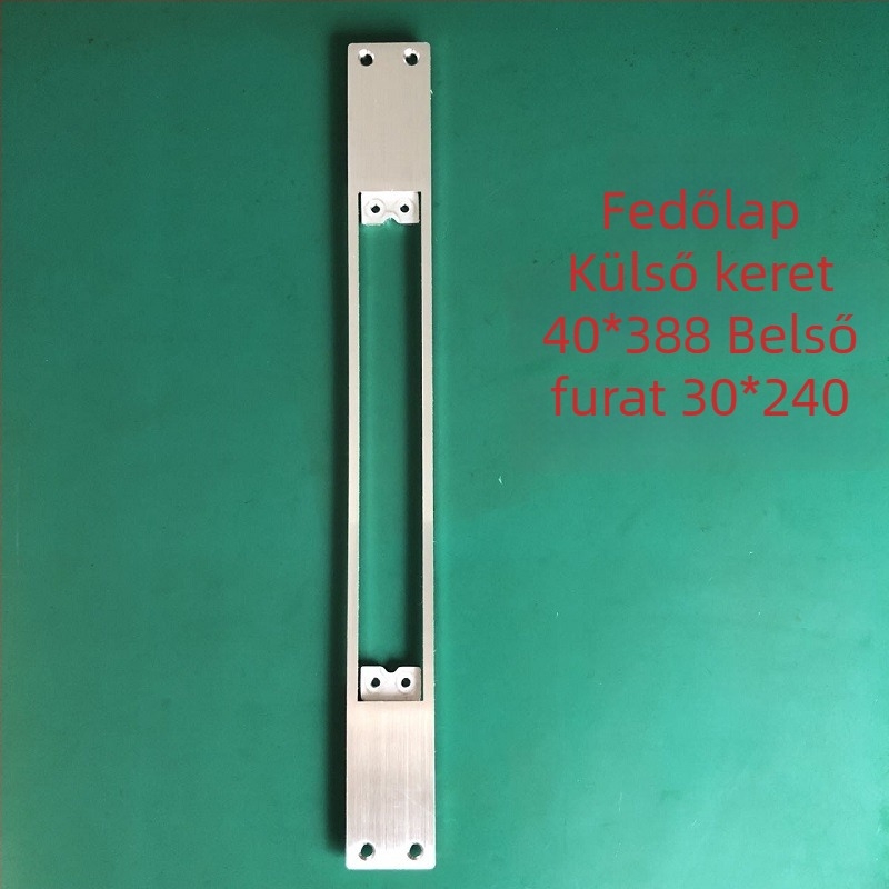 Rozsdamentes acél zártest fedőlemez készlet – A02, modern minimalist design, irányító lemezek és oldallemezek ujjlenyomat-zárhoz