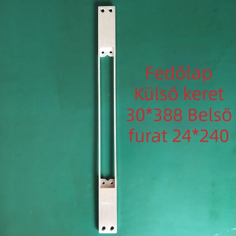 Rozsdamentes acél zártest fedőlemez készlet – A02, modern minimalist design, irányító lemezek és oldallemezek ujjlenyomat-zárhoz