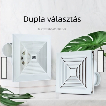 Fürdőszobai mennyezetre szerelt erős kivezetőventilátor gipszkartonos mennyezethez
