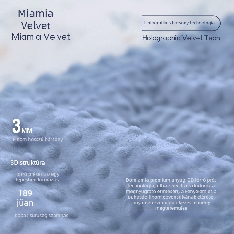 DOMIAMIA Bean fleece babatakaró – mindennapos használatra, minden évszakra, újszülötteknek és gyerekeknek, modern minimalist stílus