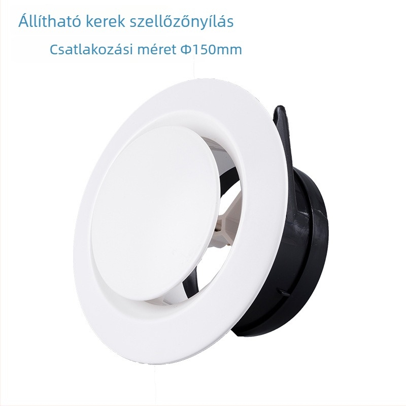 ABS műanyag belső csőhöz illeszkedő friss levegő vent, korong típusú szellőző