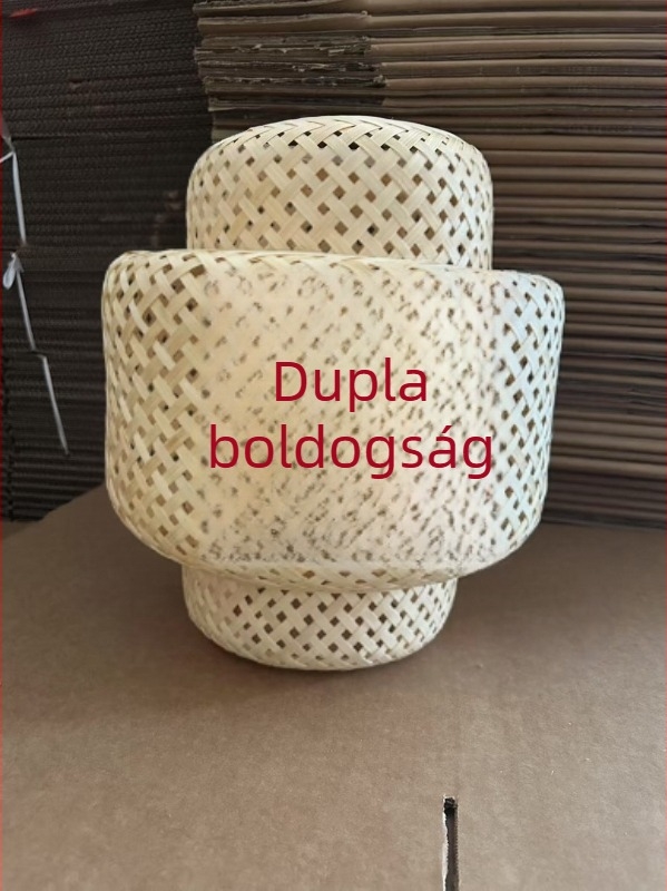 Rattan lámpa kivágott mintával, téli tök formájú, dekoráció esküvői fotózáshoz