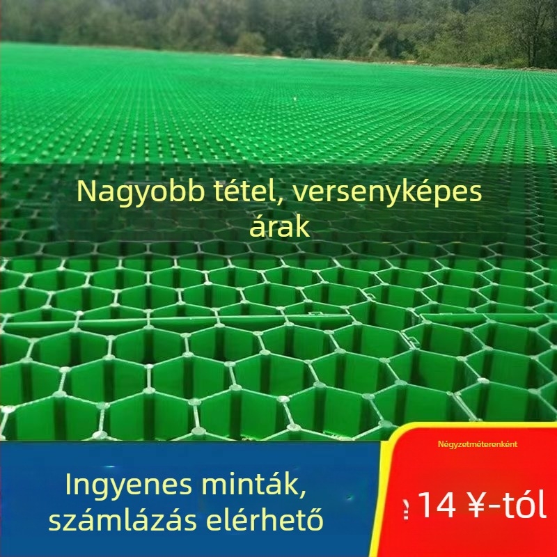 Műanyag gyeprács tájépítéshez – parkolókhoz, tűzoltó hozzáféréshez és lejtővédelmi célokra