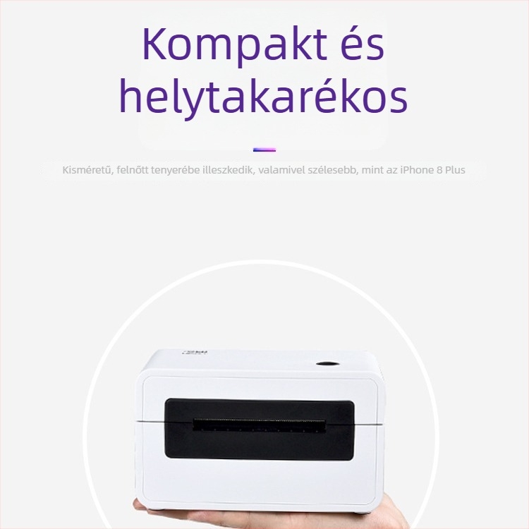 Hanyin N31 Bluetooth hordozható címkenyomtató, termikus vonalkód és elektronikus feladólevél