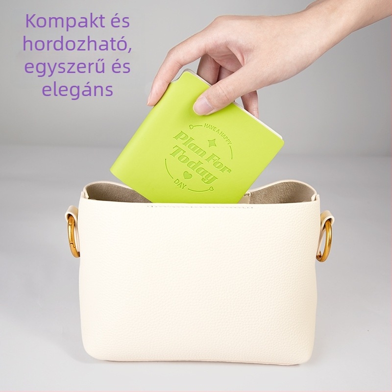 Kompakt utazási napló, hordozható mini napló diákoknak, koreai/japán stílusban.