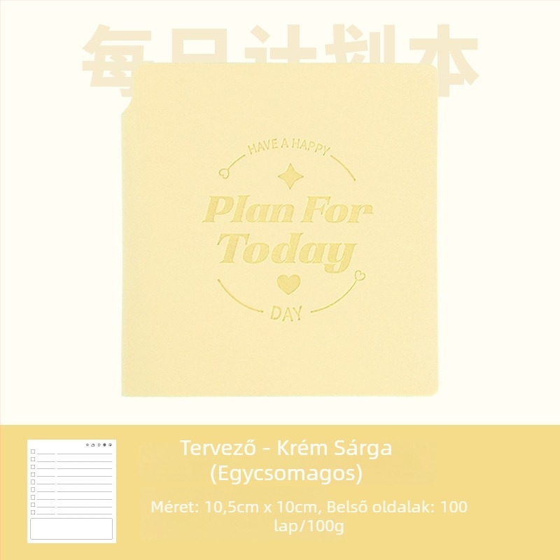 Kompakt utazási napló, hordozható mini napló diákoknak, koreai/japán stílusban.
