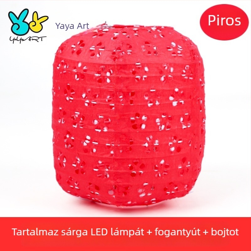 Újévi vetítőpapírlámpás – DIY lyukasztott mintázatú, hordozható fénylő lámpa gyerekeknek