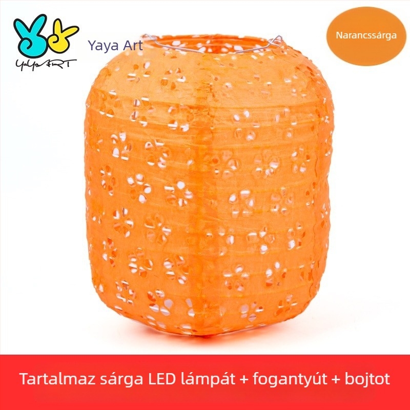 Újévi vetítőpapírlámpás – DIY lyukasztott mintázatú, hordozható fénylő lámpa gyerekeknek