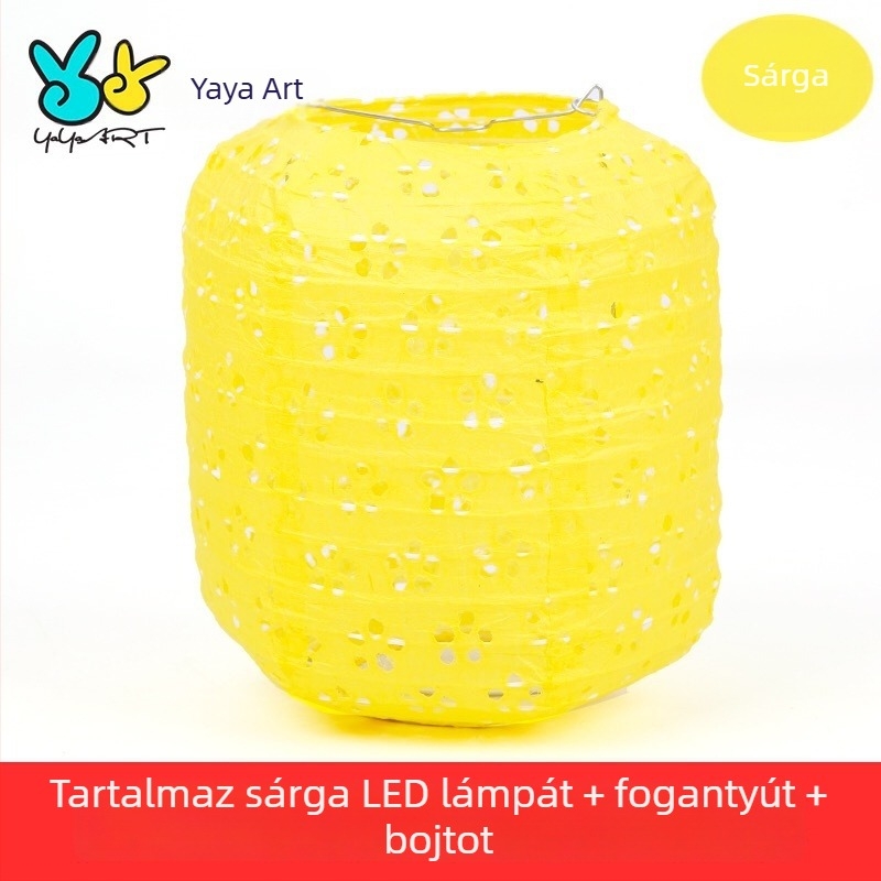 Újévi vetítőpapírlámpás – DIY lyukasztott mintázatú, hordozható fénylő lámpa gyerekeknek