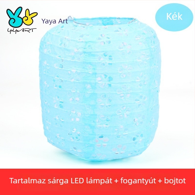 Újévi vetítőpapírlámpás – DIY lyukasztott mintázatú, hordozható fénylő lámpa gyerekeknek